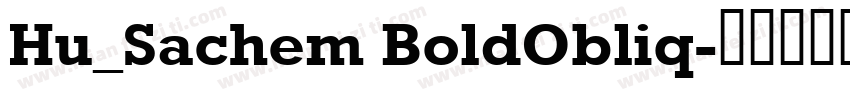 Hu_Sachem BoldObliq字体转换